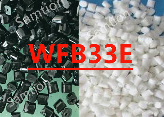 Соединение из смолы S-Plastic Thermocomp WFB33E на основе полибутиленовой терафалатной смолы, содержащее стеклянные волокна и стеклянные бусы.