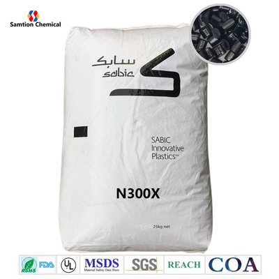 S-Plastic Noryl N300X PPE+PS смесь. Не заполненная небромированная нехлорированная FR система UL94 V0.